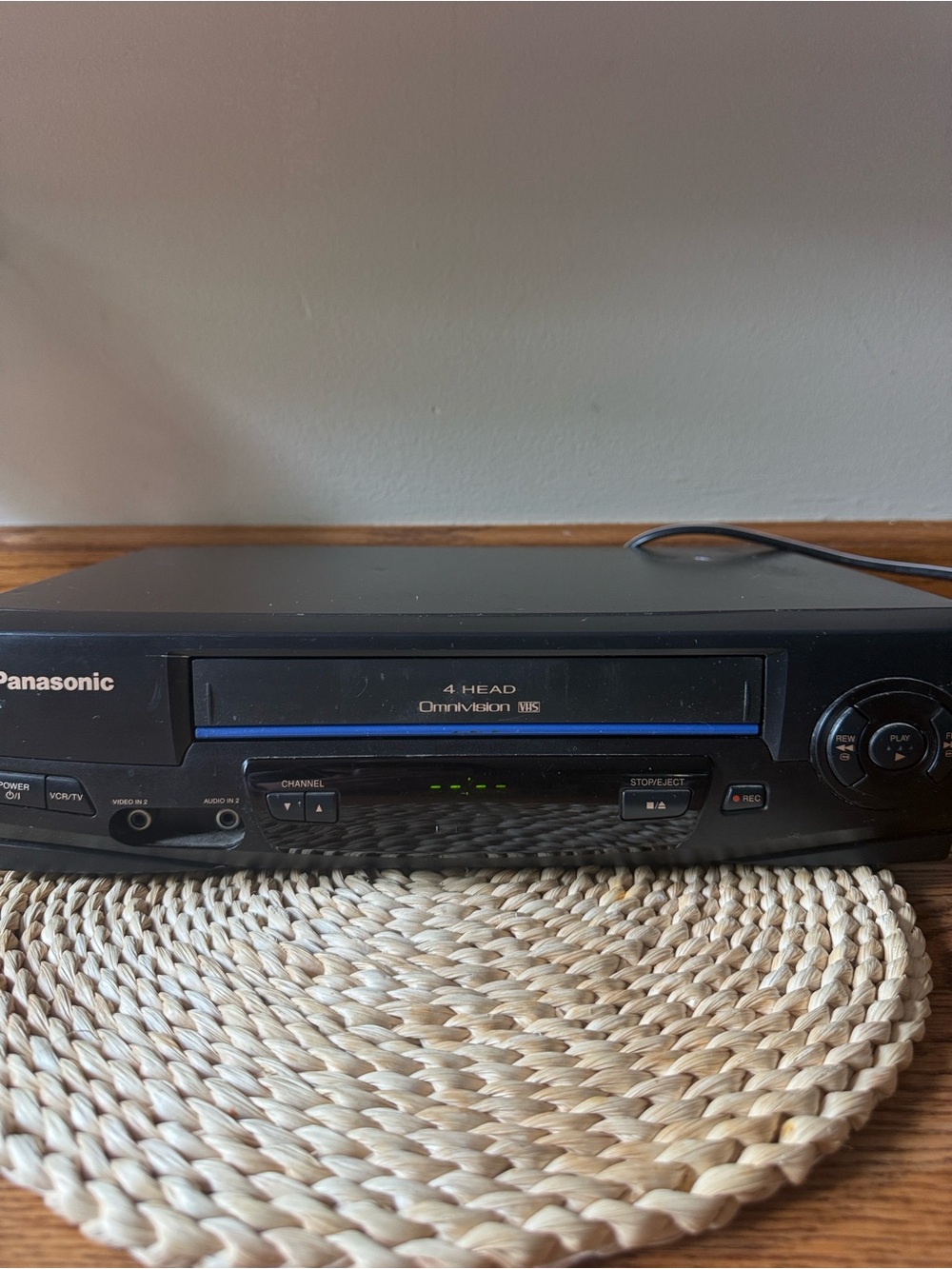 Panasonic Black Portable DVD/VCR Combo Player